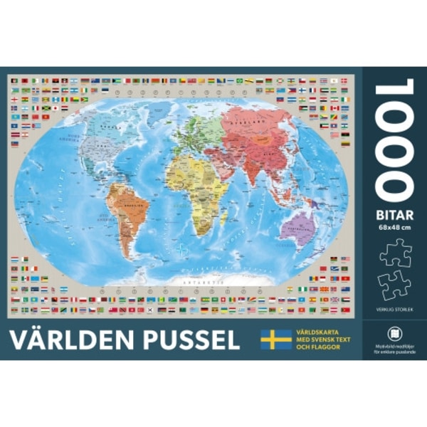 Världen pussel 1000 bitar