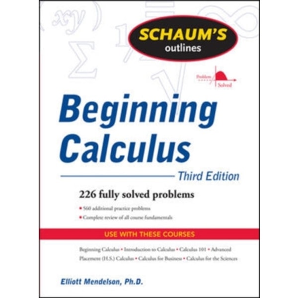 Schaum's Outline of Beginning Calculus, Third Edition (häftad, eng)