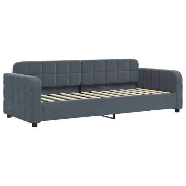 Dagbädd mörkgrå 80x200 cm sammet