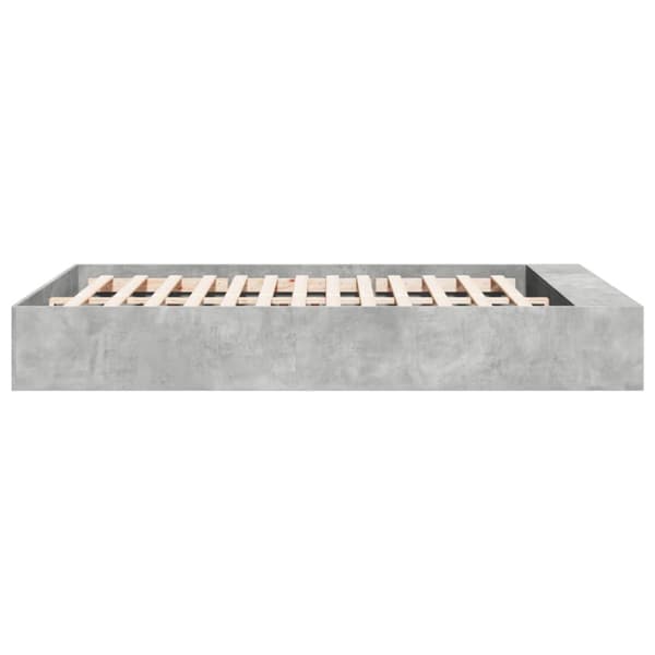 Sängram grå sonoma 150x200 cm konstruerad trä
