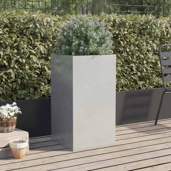 Odlingslåda silver 42x38x75 cm rostfritt stål