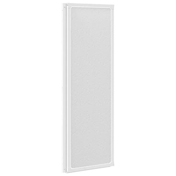 Duschvägg vikbar Vit 3-paneler 141x132 cm