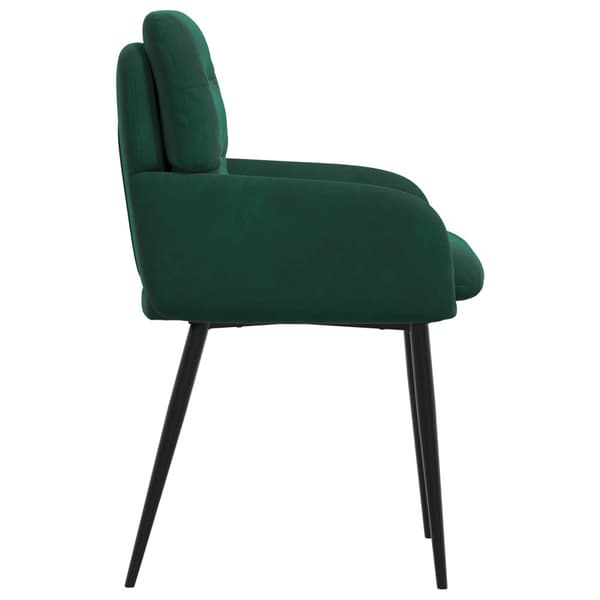 Matstolar 4 pcs Sammet Mörkgrön 59 x 59,5 x 90 cm