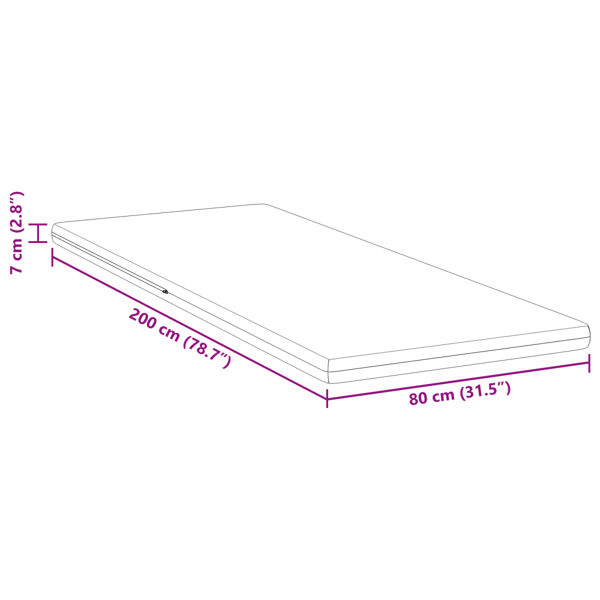 Madrasskydd Vit 80 x 200 cm Jacquardtyg