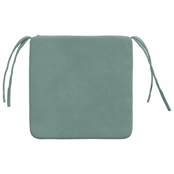 Sittkuddar 4 pcs Havgrön 40 x 40 x 3 cm Sammet