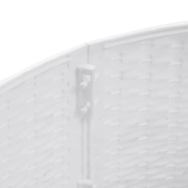 Julgranskrage vit Ø65x23 cm plast