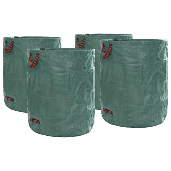 Trädgårdsavfallspåsar 4 pcs Grön 79 x 79 x 99,5 cm Polypropylen