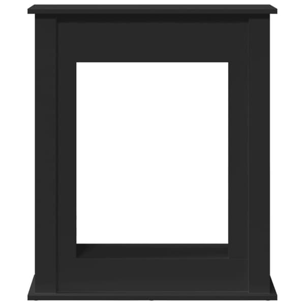 Spiselkrans svart 75x20x87,5 cm konstruerat trä