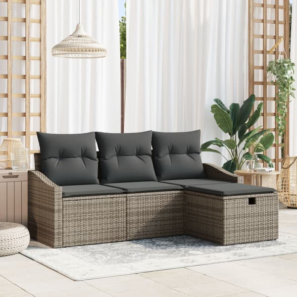 Soffset med kudde 4 pcs konstrotting