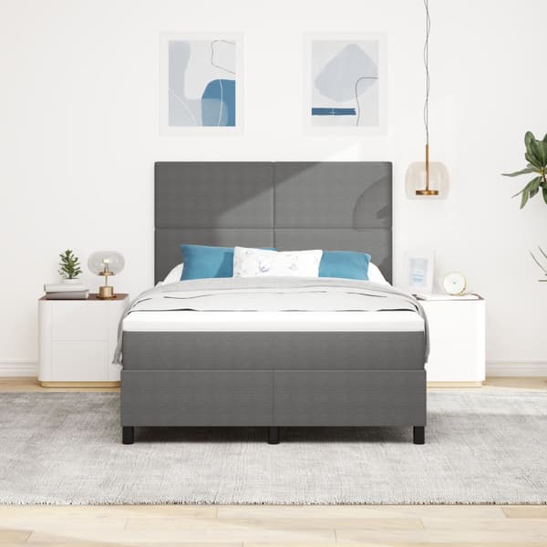 Bäddfjäder Ljusgrå och vit. 160 x 200 cm Kordread tyg