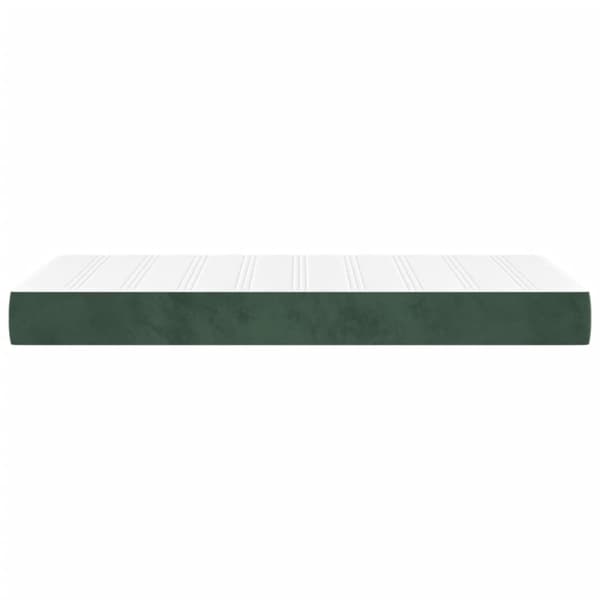 Pocketresårmadrass medium mörkgrön 100x220x20 cm sammet
