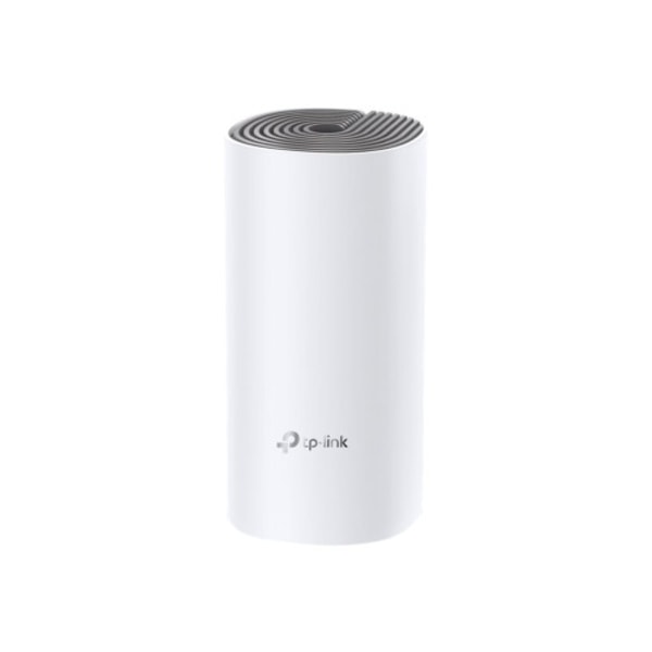 TP-Link Deco E4 - trådlös router - Wi-Fi 5 - skrivbordsmodell Vit, Grå