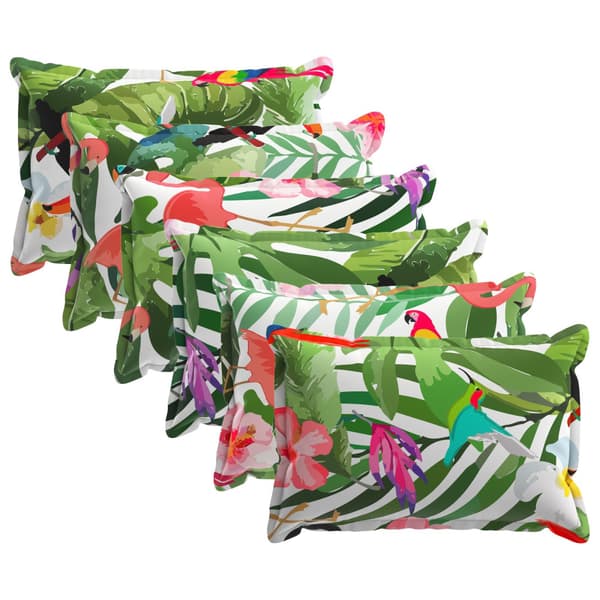 Kudde med kudde HOUTEN 6 st Flerfärgsdesign Polyester