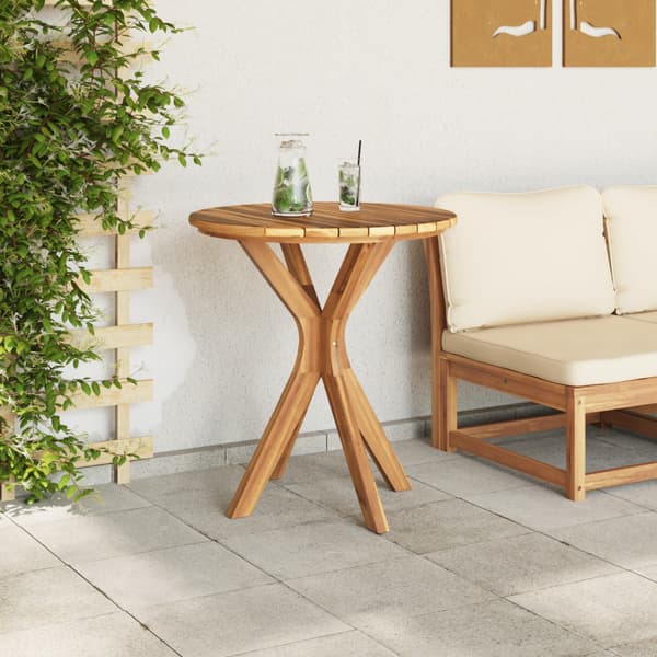 Sidobord Brun 70 x 70 x 75 cm Massivt teakträ