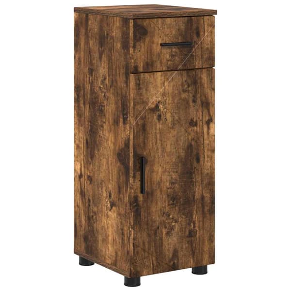 Badrumsmöbelset 5 st Rökt ek 61 x 35 x 64 cm