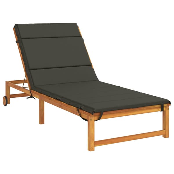 Solstol Kudde GEMERT 100% Polyester Antracit 200 x 80 x 3 cm