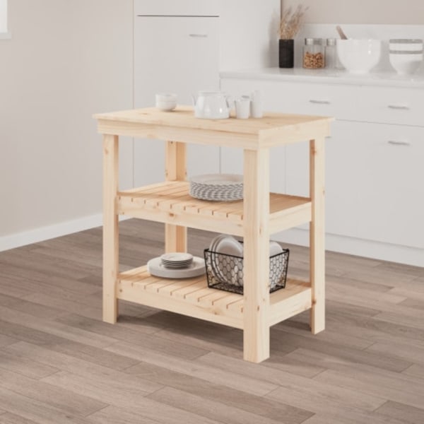Skobänk 78,5x50x80 cm massiv furu