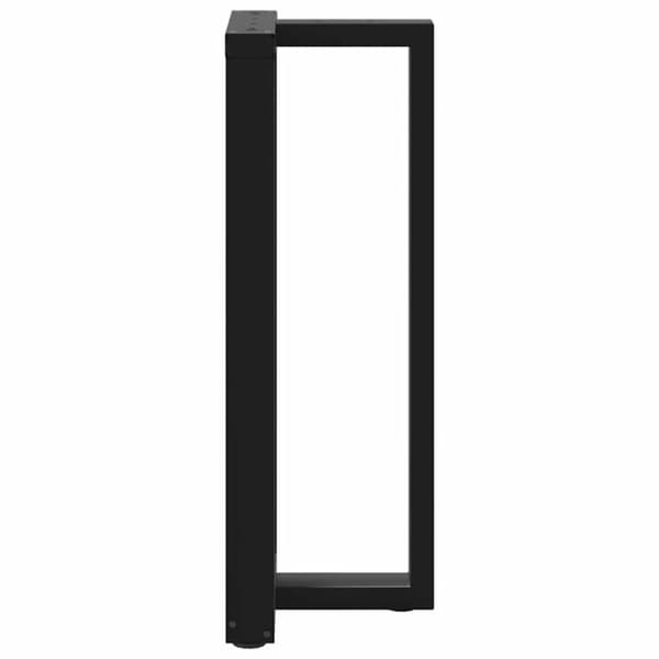 Barbordsben T-formade 2 st svarta 40x35x(100-101) cm stål