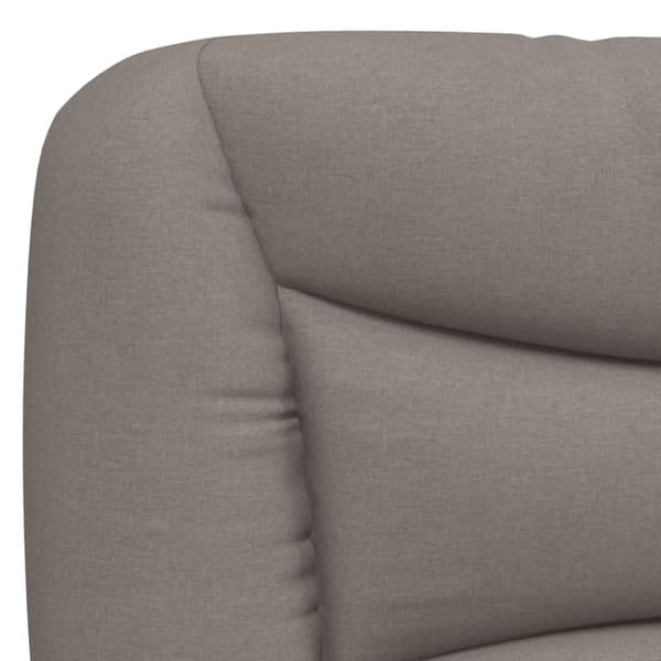 Headboard Cushion "Hvar" Taupe 200 cm Fabric