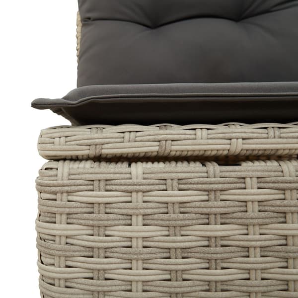 Trädgårdsoffset 8 st Poly rattan