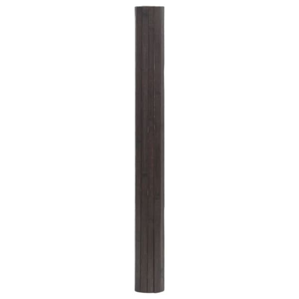 Matta rektangulär mörkbrun 100x300 cm bambu