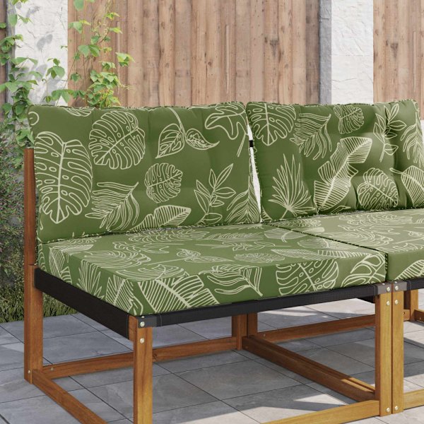 Utomhus Soffa Kudde 2 pcs Bladdesign Polyester