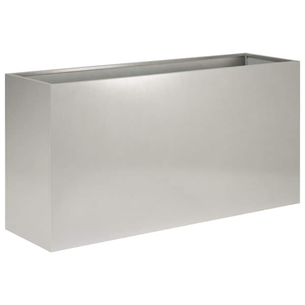 Trädgårdsplanterare Silver 100 x 30 x 50 cm Rostfritt stål