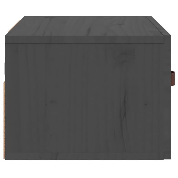 Väggmonterade sängbord grå 40x29,5x22 cm