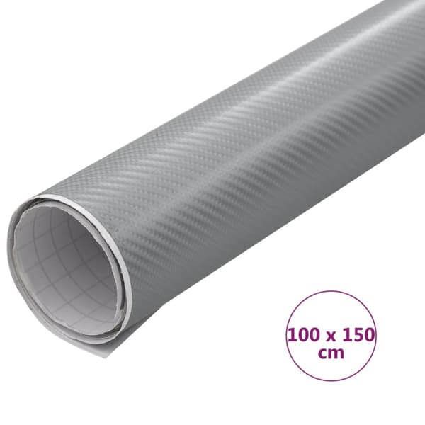 Bilfoliering 4D silver 100x150 cm