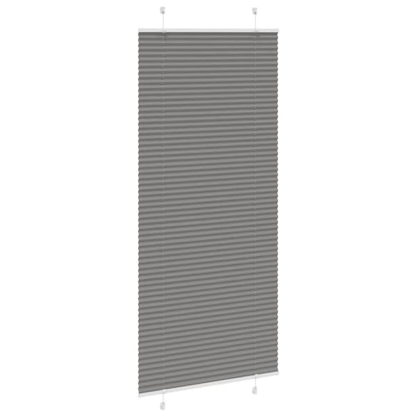Plisserad persienn antracit 95x200cm tyg bredd 94,4cm polyester
