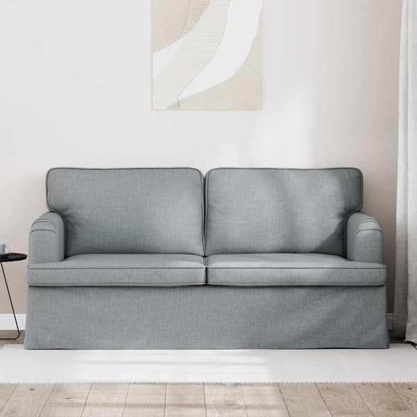 Soffa Ljusgrå 162 x 80 x 85 cm tyg