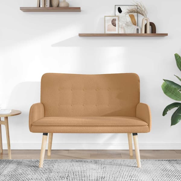 2-sits soffa Beige 115 x 61 x 87 cm Bouclé