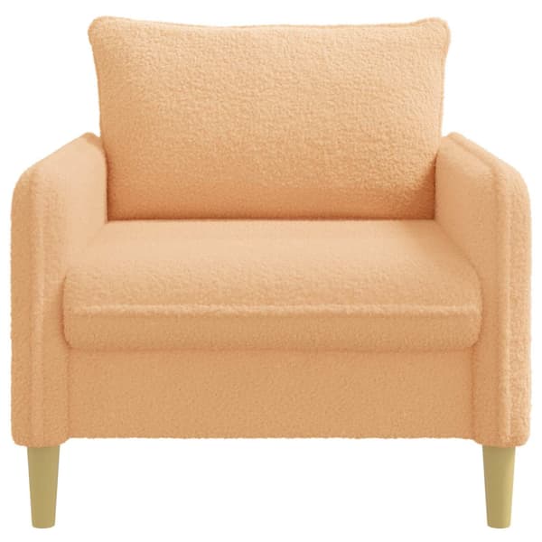 XL Fåtölj Beige Bouclé