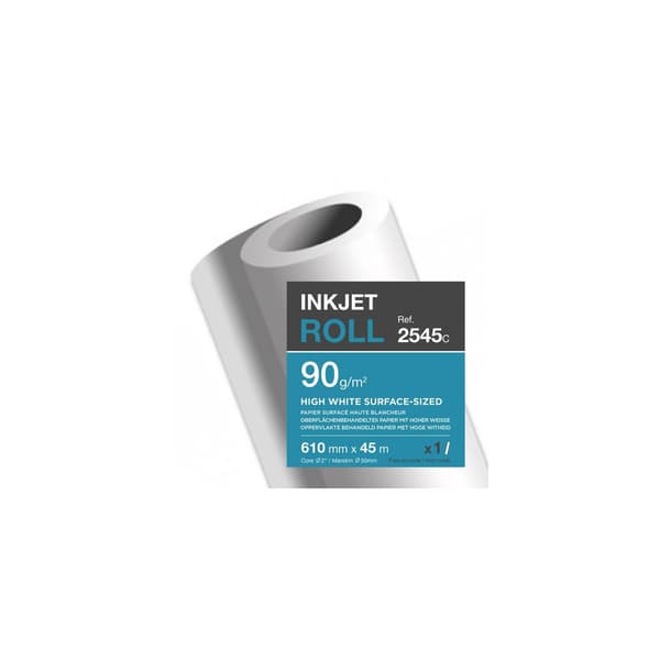 Inkjetpapper CLF 610mmx45m 90g