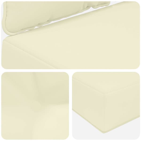 Utomhus Soffa Kudde 2 pcs Kräm Polyester