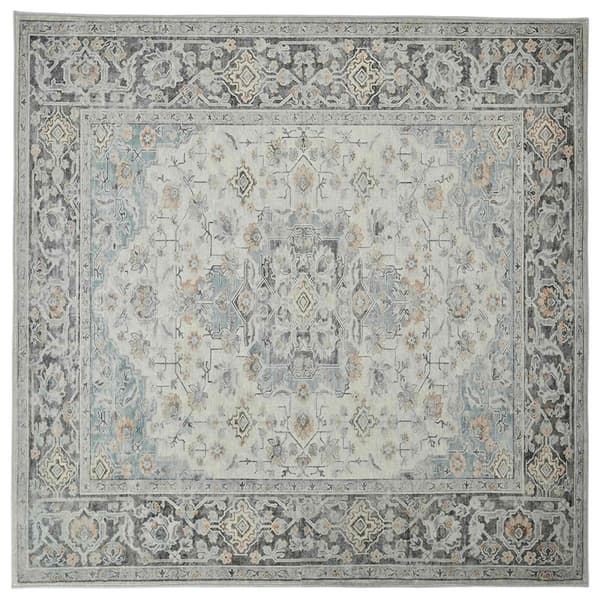 Matta ORIZ Gräddvit 160 x 160 cm 100% Polyester
