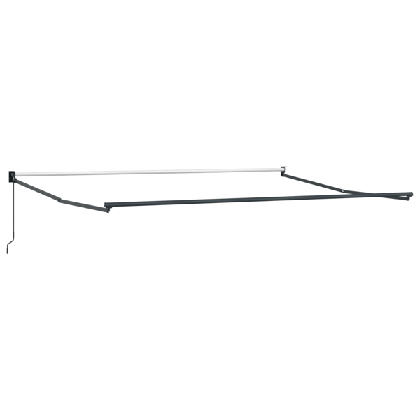 Utdragbar markis Orange och Brunt 400 × 300 cm