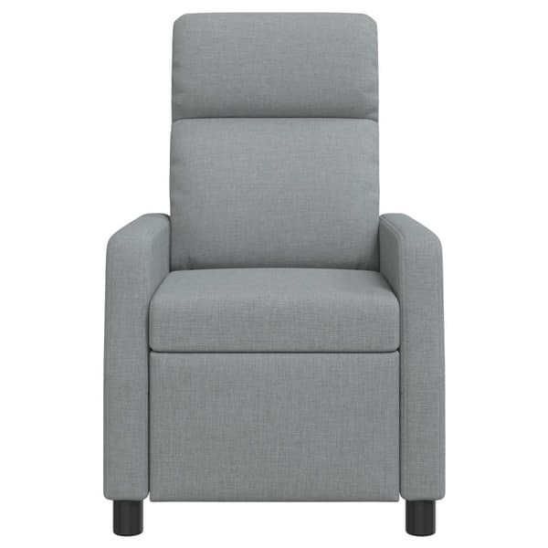 Massagefåtölj Ljusgrå Tyg