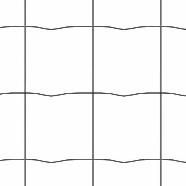 Stängsel med stolpe Grå 0,8 x 25 m Stål