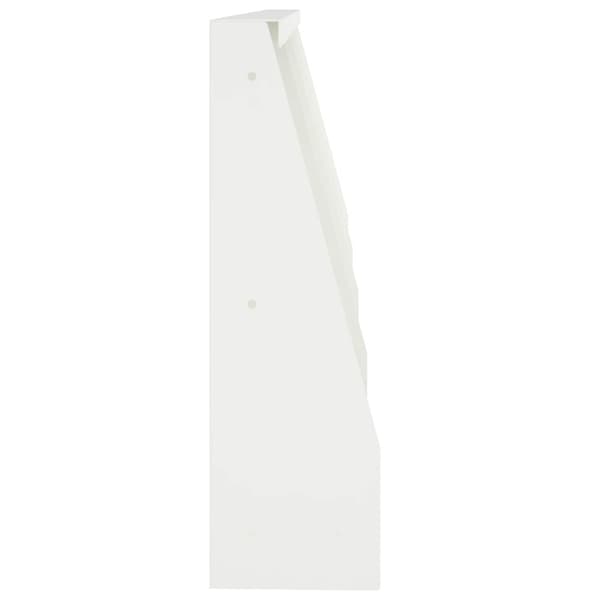 Stödvägg 4 st 40 x 12 x 30 cm Stål Vit