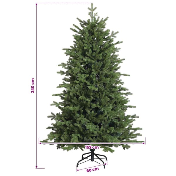 Plast Hingad Julgran 240 cm 300 LED-lampor Varmvit