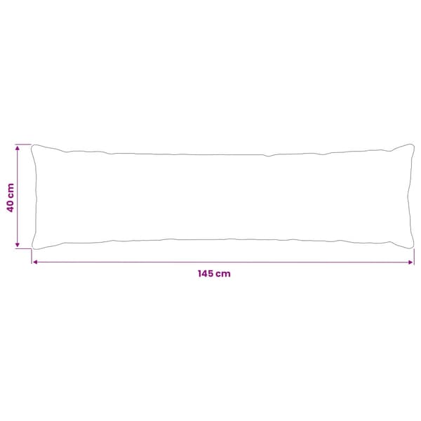 Kuddöverdrag HEERLEN Ljusblå 40 x 145 cm Chenilletyg