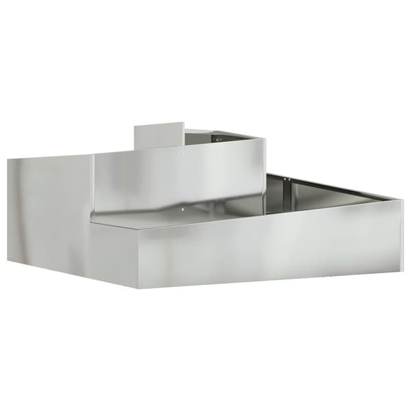Trädgårdsplanterare Silver 100 x 100 x 50 cm Galvaniserat Stål