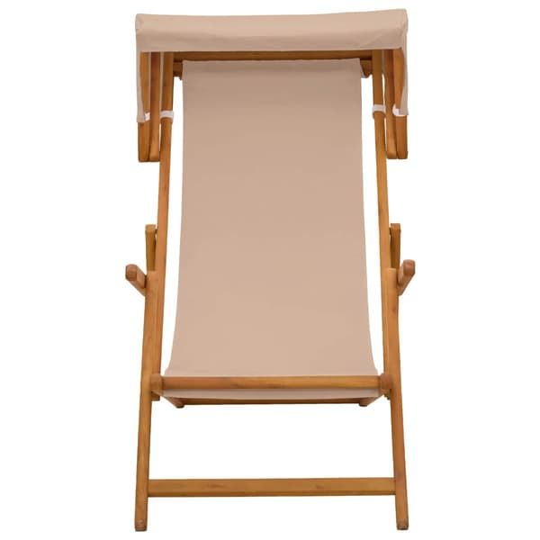 Deck Chair 2 st 3 Position Massiv Eukalyptus Trä Taupe