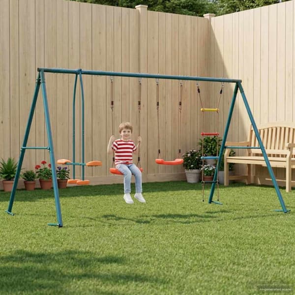 Utegunga set Flerfärgsdesign Stål och PE