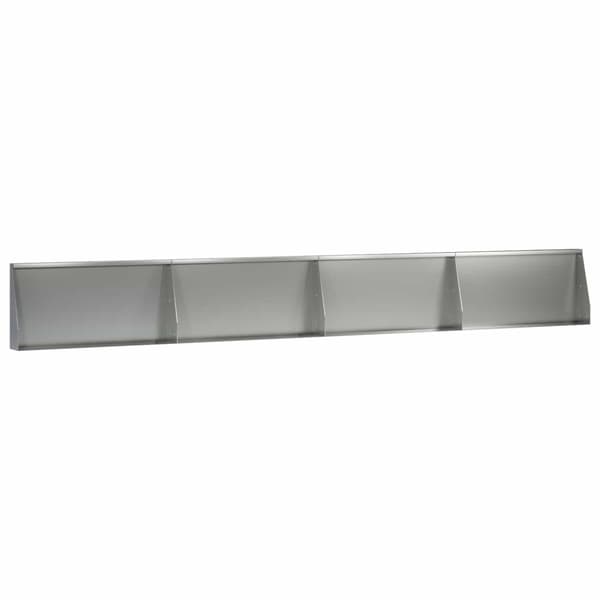 Stödvägg 4 st 80 x 12 x 40 cm Galvaniserat stål Silver
