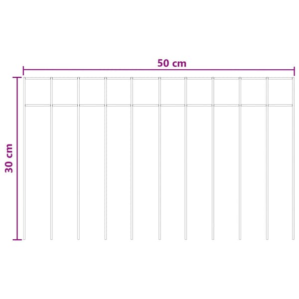 Trädgårdsstängselpanel 48 pcs Galvaniserat stål Silver