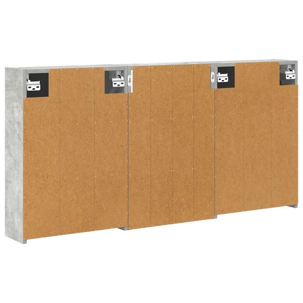 Badrumsskåpsset 3 st 126 x 16 x 62.5 cm Konstruerat trä