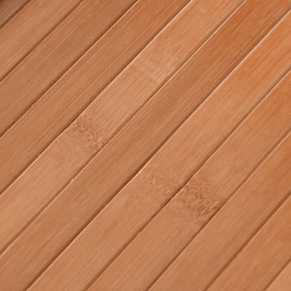 Matta rund natur 60 cm bambu