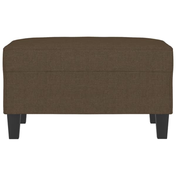 Fotpall brun 70x55x41 cm tyg